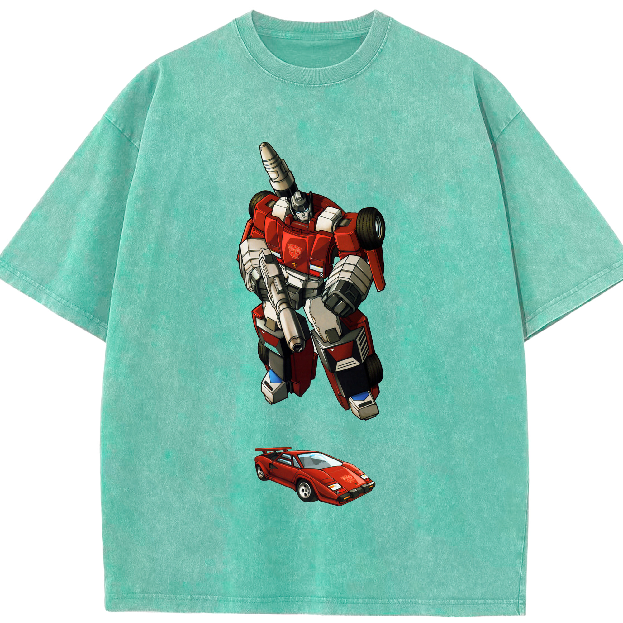 （画像用）  綿100% ヴィンテージ風 半袖Tシャツ（フロントプリント）